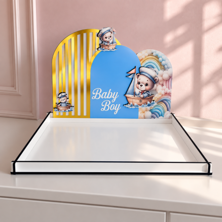 מגשי עץ – 26×34 ס״מ – לוח אחורי 22×34 ס״מ – CNC – הדפסת UV