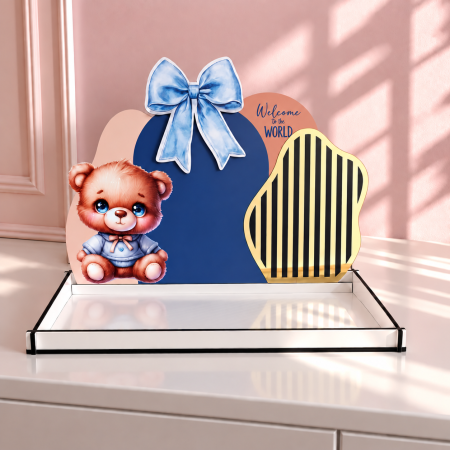 מגשי עץ – 26×34 ס״מ – לוח אחורי 22×34 ס״מ – CNC – הדפסת UV