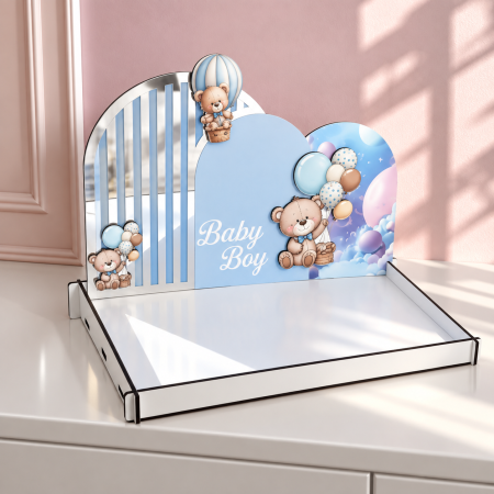 מגשי עץ – 26×34 ס״מ – לוח אחורי 22×34 ס״מ – CNC – הדפסת UV